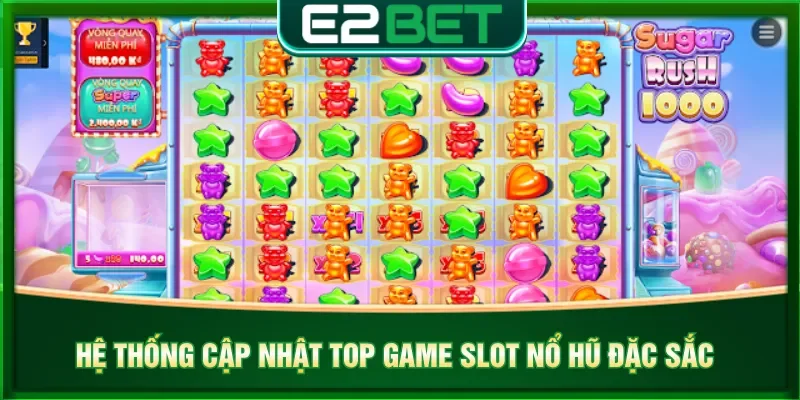 Chủ đề Kẹo Ngọt nhanh chóng lọt top game slot nổ hũ